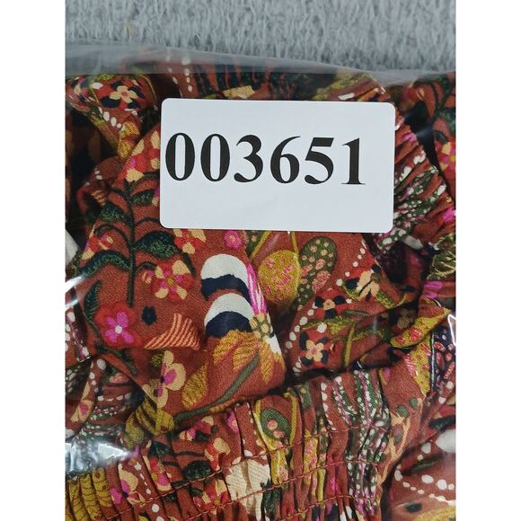 Latino Heritage Month Dress Girls XL (14) Orange Mini Floral Smocked Target NWT - Picture 8 of 8